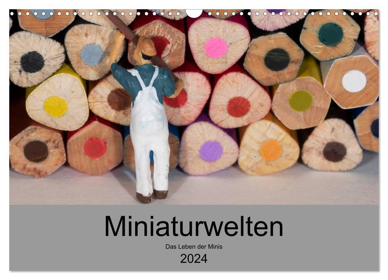 Cover: 9783675808713 | Miniaturen - Das Leben der Minis (Wandkalender 2024 DIN A3 quer),...