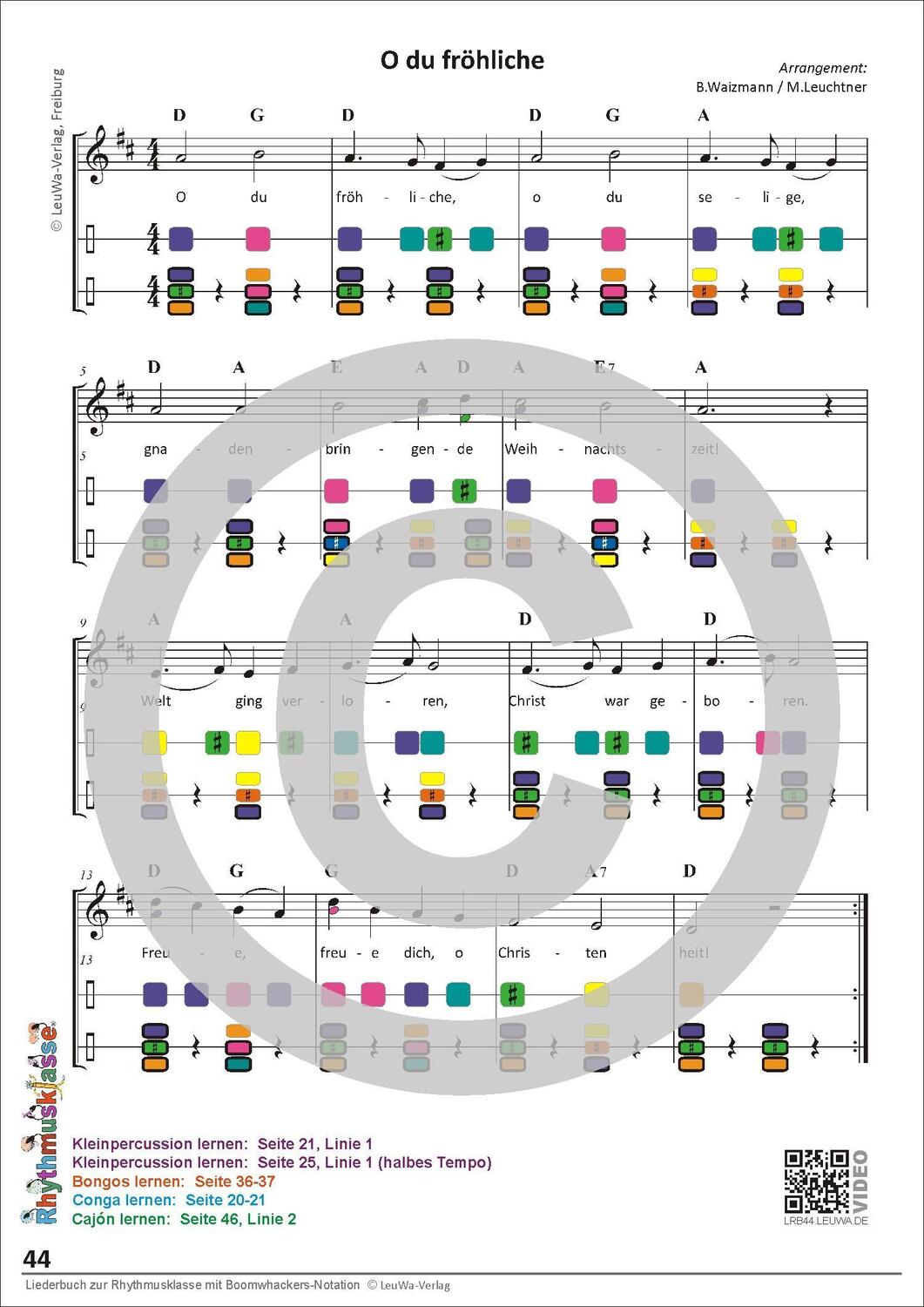 Bild: 9783940533272 | Liederbuch zur Rhythmusklasse mit Boomwhackers-Notation | Hoff (u. a.)