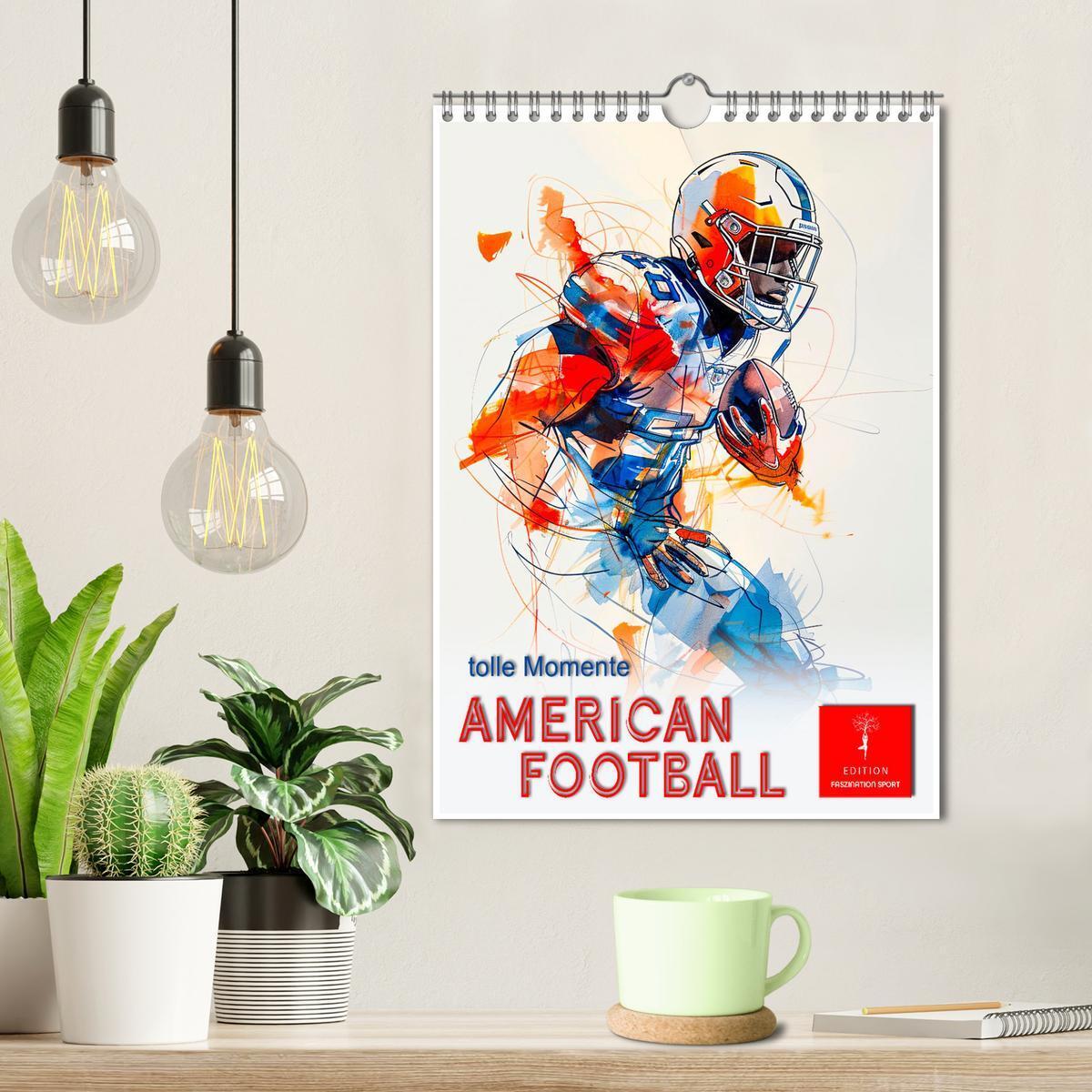 Bild: 9783435639298 | American Football - tolle Momente (Wandkalender 2025 DIN A4 hoch),...