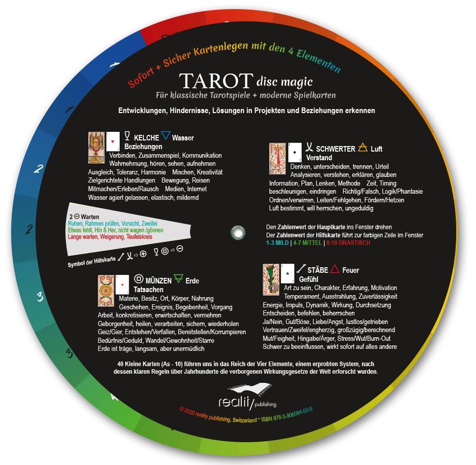 Cover: 9783906094038 | Tarot Disc Magic | Für klassische Tarotspiele + moderne Spielkarten