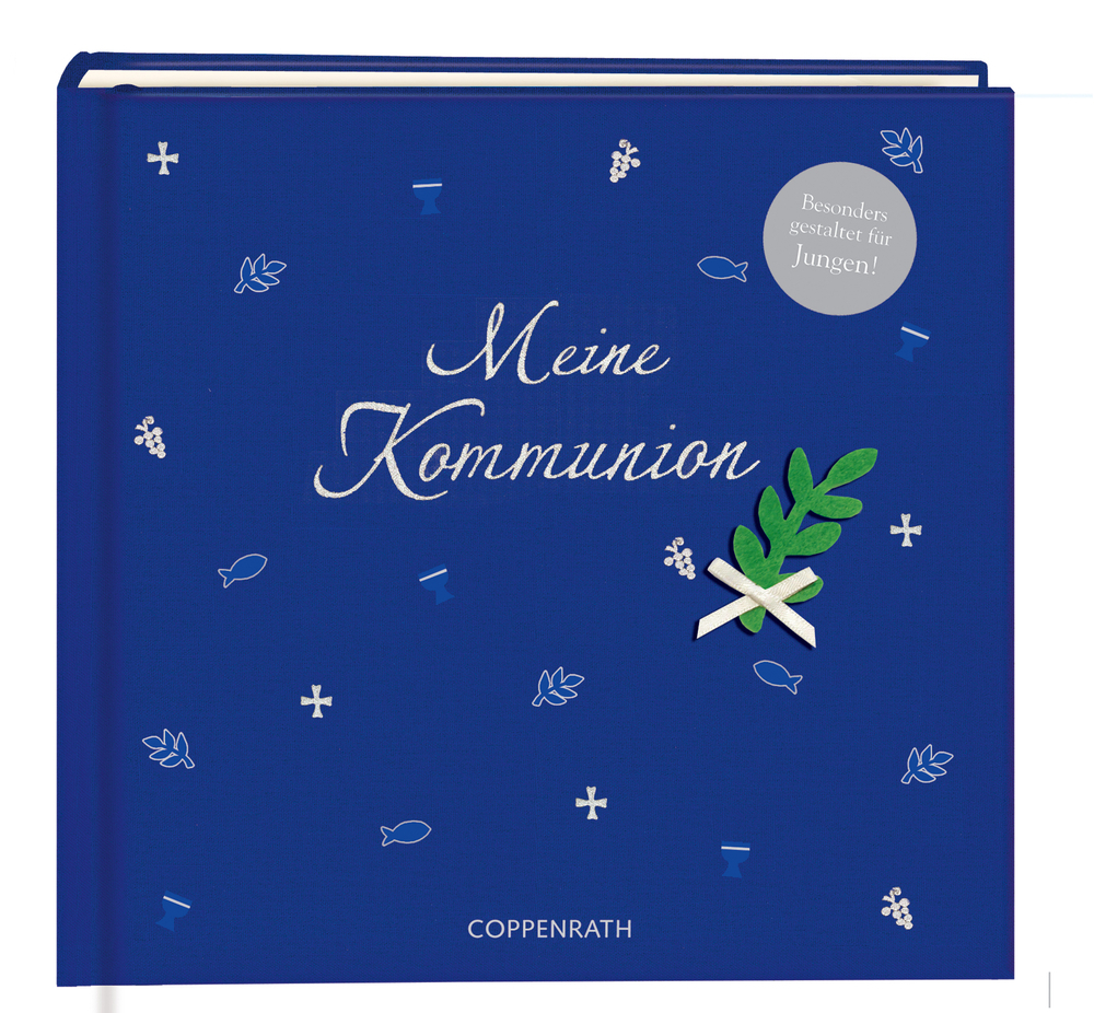 Cover: 9783815781708 | Meine Kommunion Festlich (blau) | Eintragalbum | Jutta Bergmoser