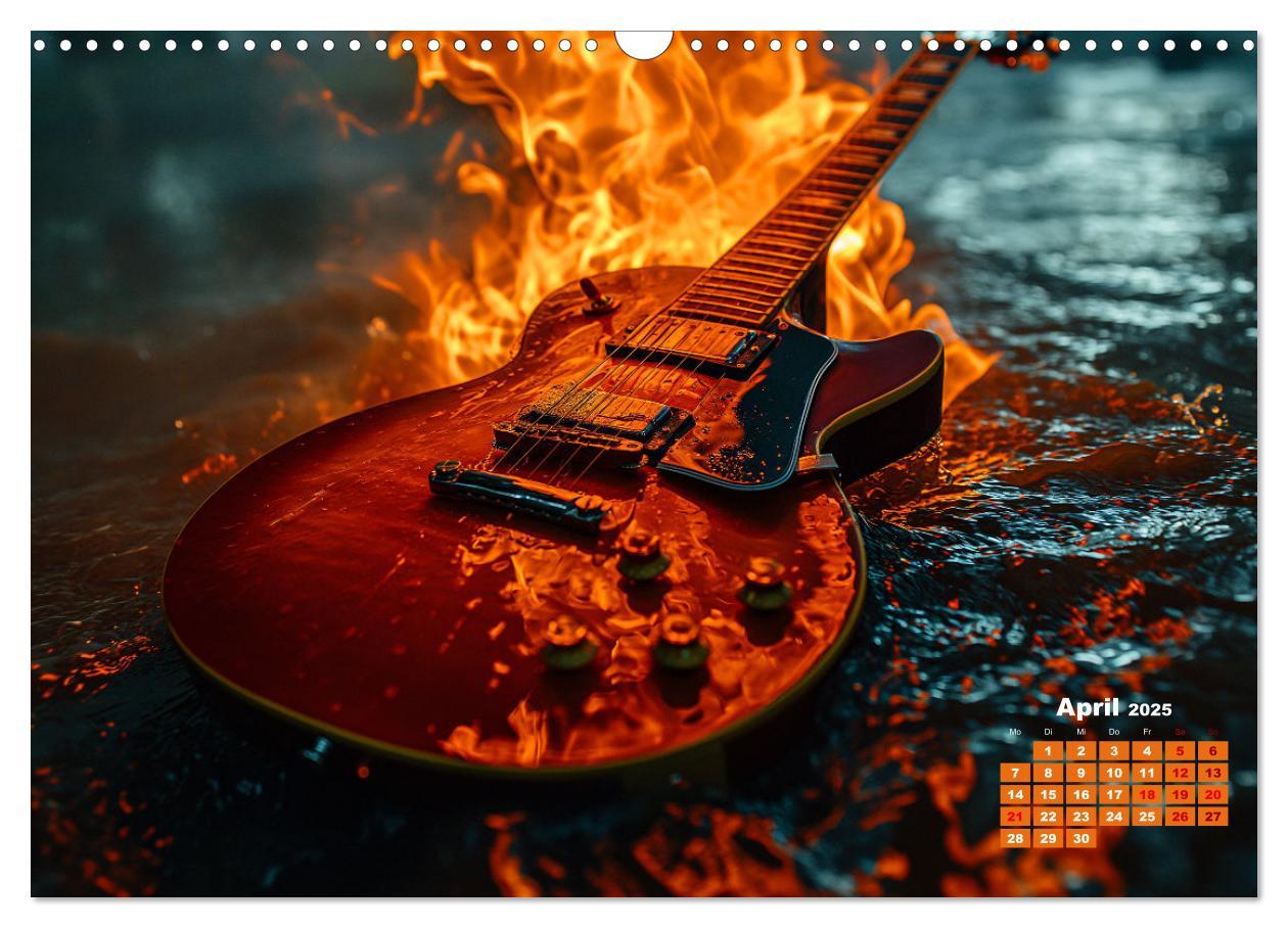 Bild: 9783383763670 | Sechs Saiten, Zwölf Monate - Der Gitarrenkalender (Wandkalender...