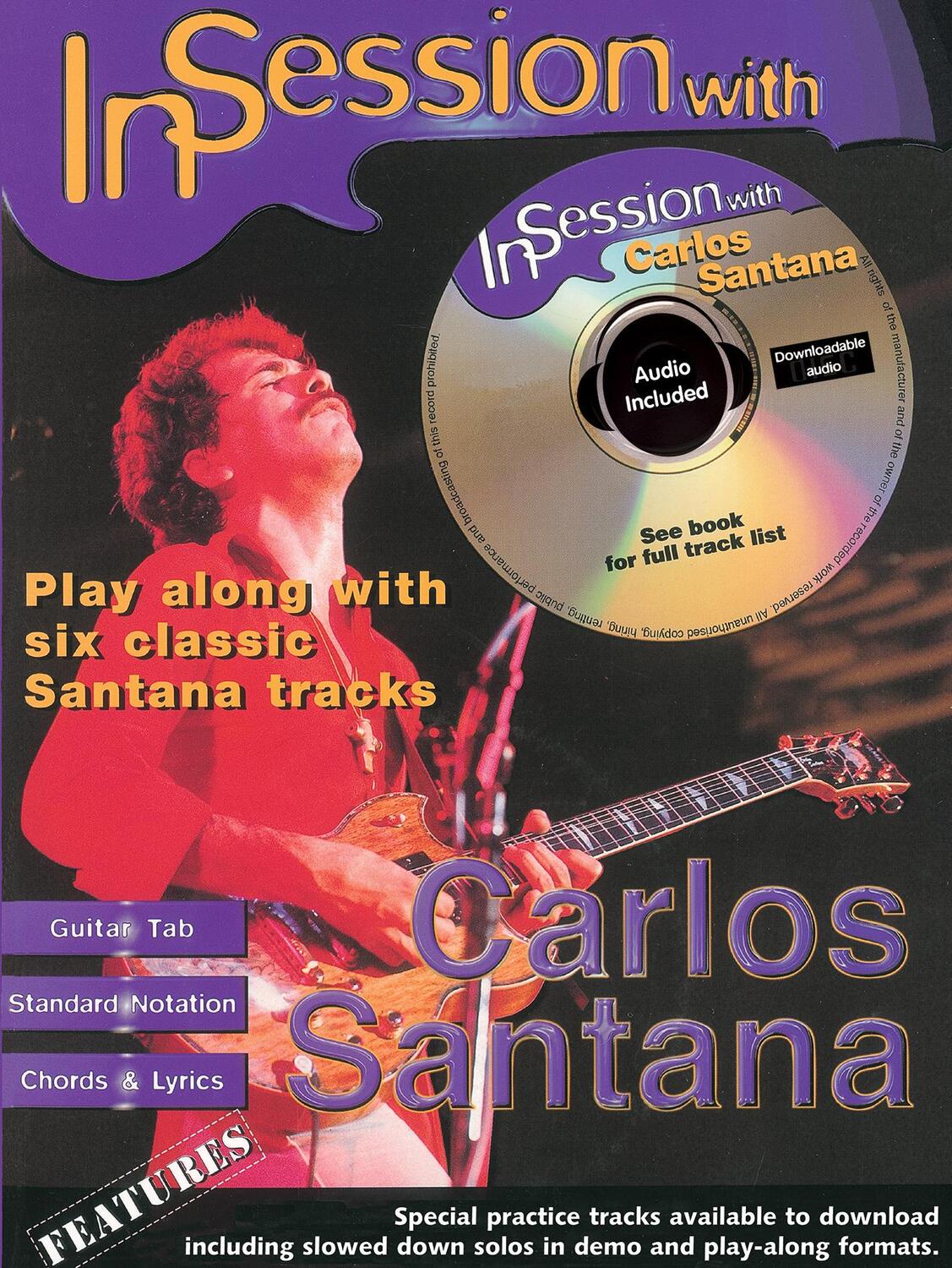 Cover: 9780571531295 | In Session with Carlos Santana | Guitar Tab, Book &amp; CD | Santana