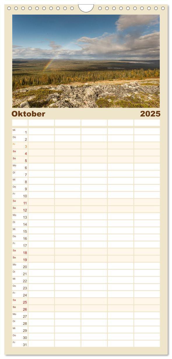 Bild: 9783457105320 | Familienplaner 2025 - Heimat der Samen mit 5 Spalten (Wandkalender,...