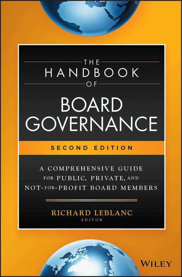 Cover: 9781119537168 | The Handbook of Board Governance | Richard Leblanc | Buch | 1472 S.