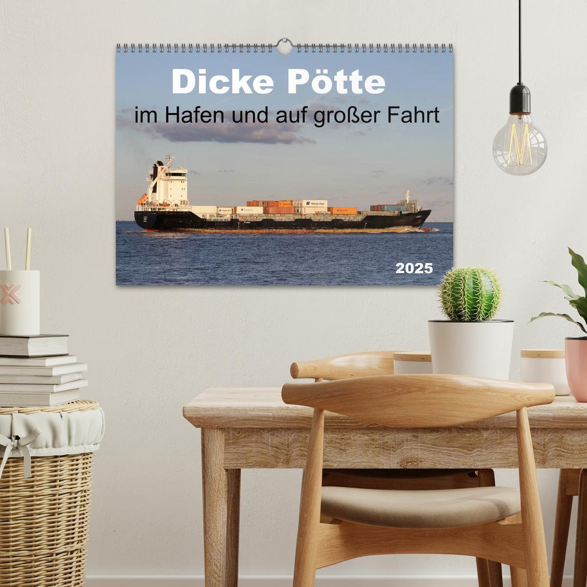 Bild: 9783435782420 | Dicke Pötte im Hafen und auf großer Fahrt (Wandkalender 2025 DIN A3...