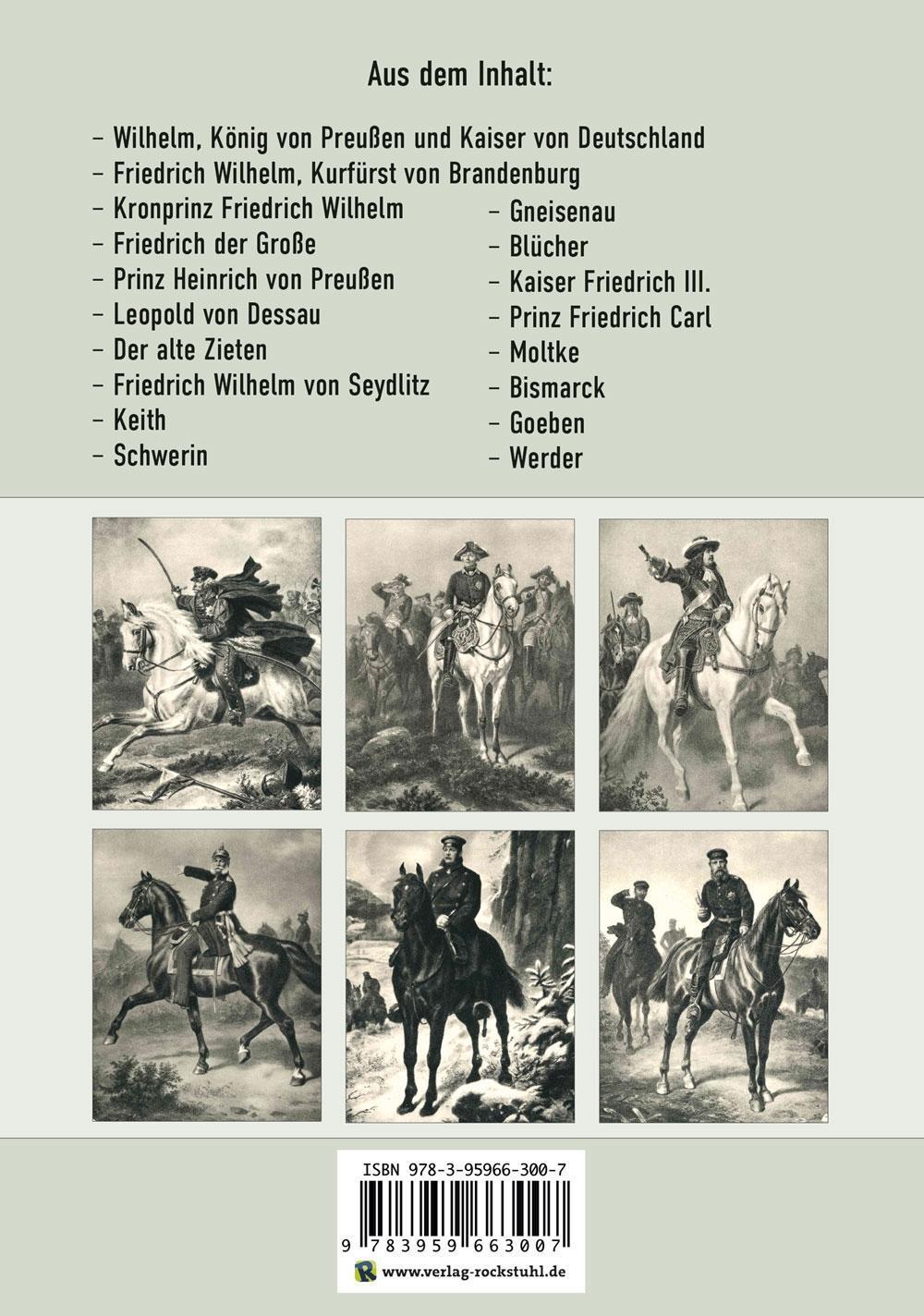 Bild: 9783959663007 | Preußische Generäle | Mit 17 Bildern von Wilhelm Camphausen | Fontane
