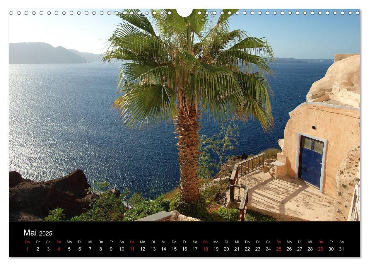 Bild: 9783435828586 | Santorini ¿ Leben auf dem Vulkan (Wandkalender 2025 DIN A3 quer),...