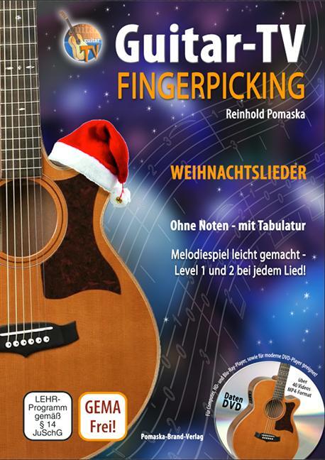 Cover: 9783943304855 | Guitar-TV: Fingerpicking - Weihnachtslieder (mit DVD) | Pomaska | 2013