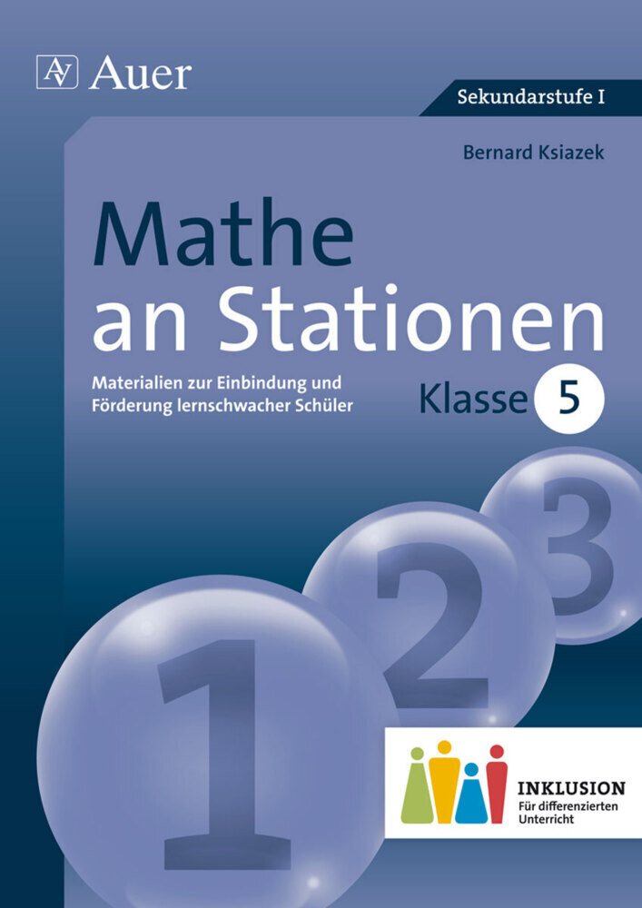 Cover: 9783403073956 | Mathe an Stationen, Klasse 5 Inklusion | Bernard Ksiazek | Broschüre