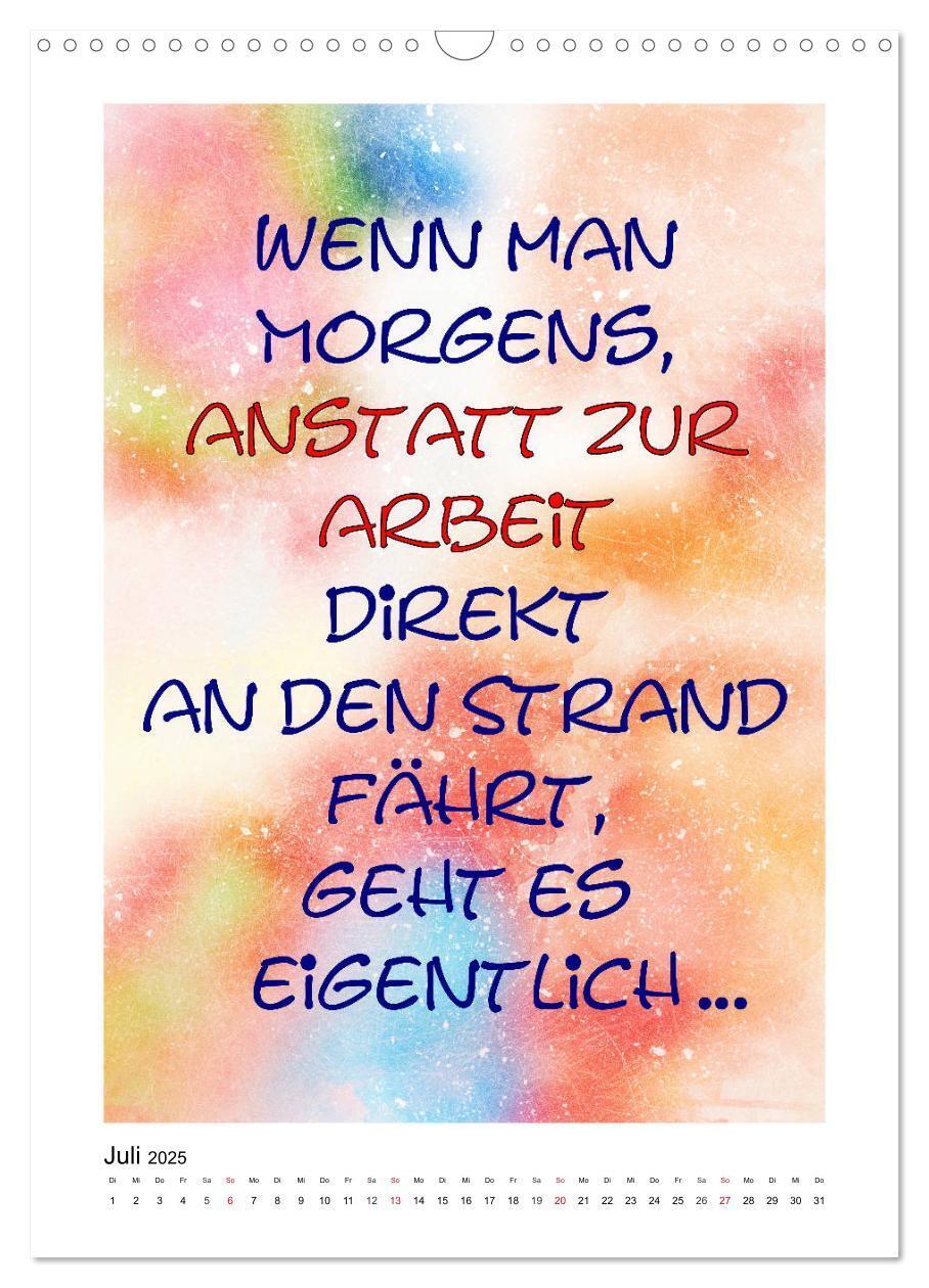 Bild: 9783435948161 | Humor und Ironie. Lustige Sprüche (Wandkalender 2025 DIN A3 hoch),...