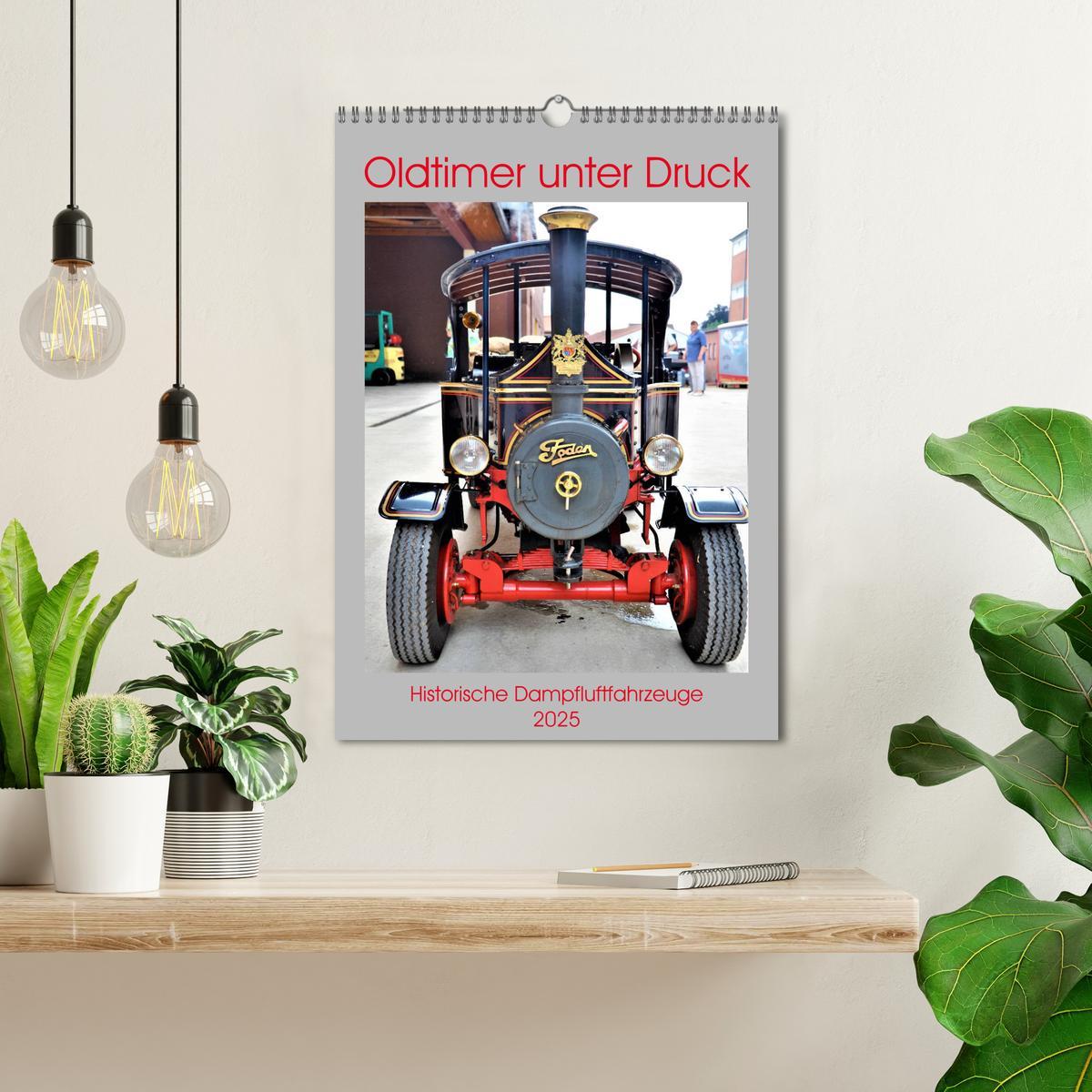 Bild: 9783435985272 | Oldtimer unter Dampf (Wandkalender 2025 DIN A3 hoch), CALVENDO...