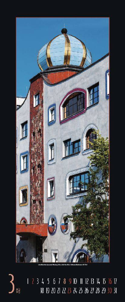 Bild: 9783731875833 | Hundertwasser Architektur 2025 | Korsch Verlag | Kalender | 14 S.