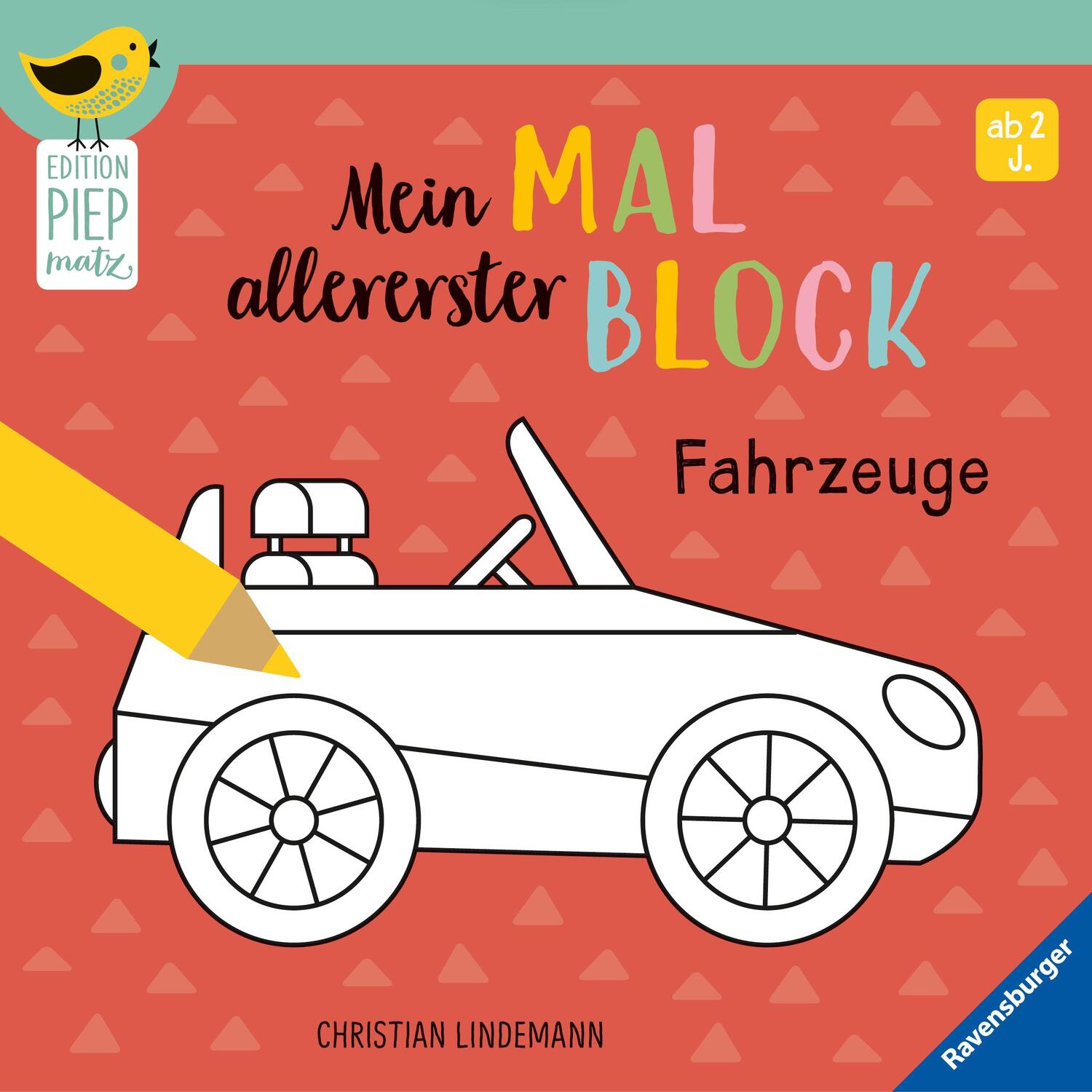 Cover: 9783473417353 | Edition Piepmatz: Mein allererster Malblock - Fahrzeuge | Taschenbuch