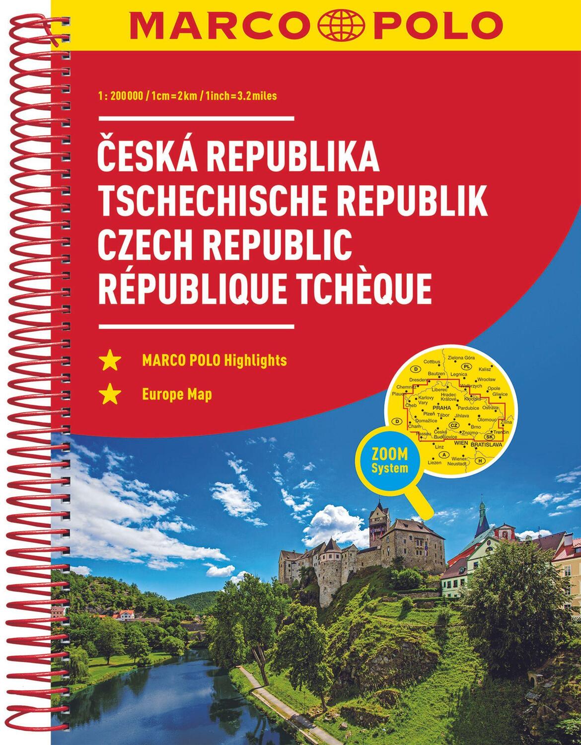 Cover: 9783829736909 | MARCO POLO ReiseAtlas Tschechische Republik 1:200 000 | Taschenbuch