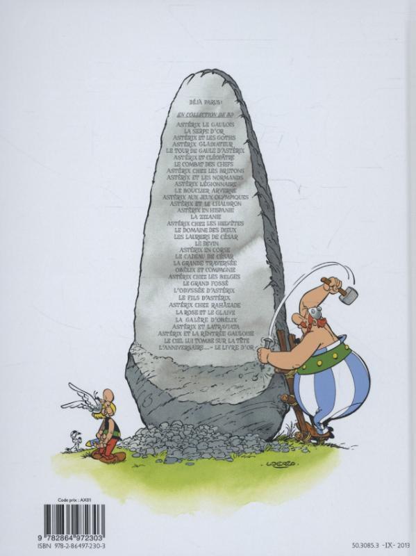 Rückseite: 9782864972303 | Asterix 34. Le livre d'or d'Astérix | Rene Goscinny (u. a.) | Buch