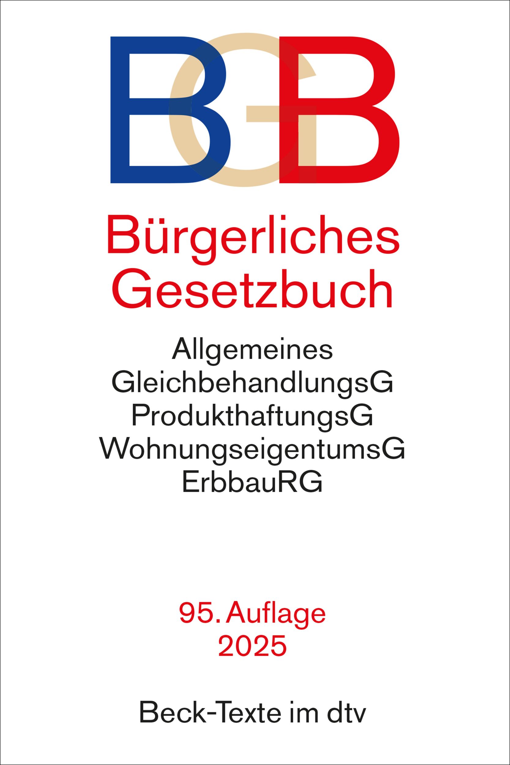 Cover: 9783423532884 | Bürgerliches Gesetzbuch | Taschenbuch | dtv-Taschenbücher Beck Texte