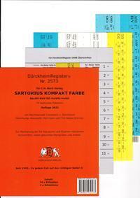 Cover: 9783864532573 | DürckheimRegister® SARTORIUS KOMPAKT-Farbe (2020) Gesetze und §§