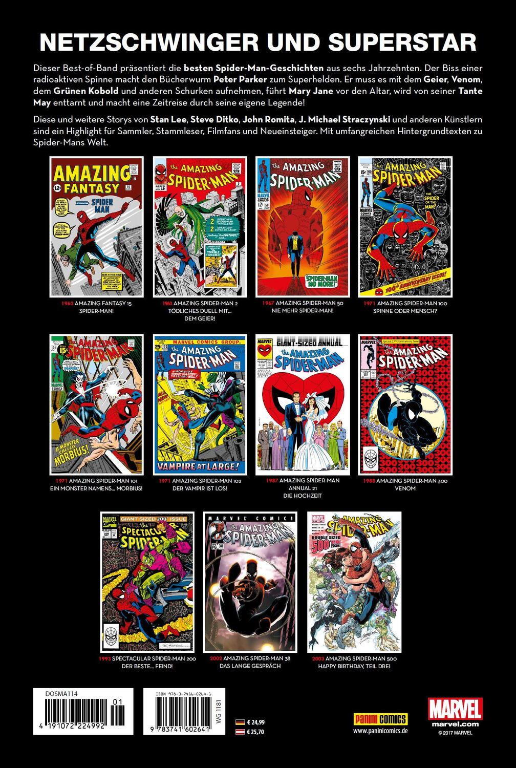 Rückseite: 9783741602641 | Spider-Man Anthologie | Erstaunliche Abenteuer | Stan Lee (u. a.)