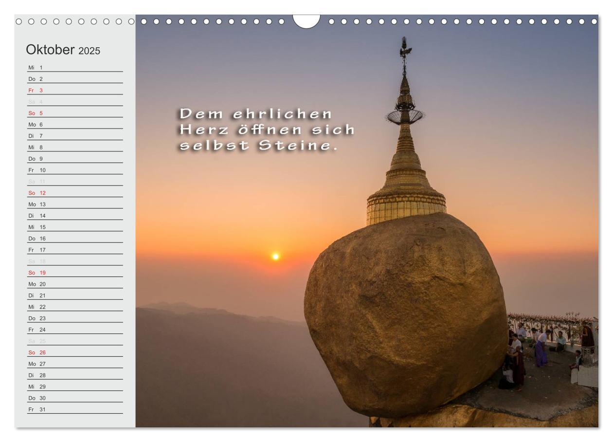 Bild: 9783435550944 | BUDDHA Buddhistische Weisheiten (Wandkalender 2025 DIN A3 quer),...