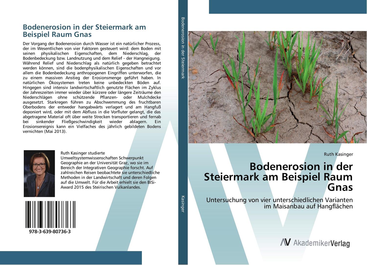 Cover: 9783639807363 | Bodenerosion in der Steiermark am Beispiel Raum Gnas | Ruth Kasinger