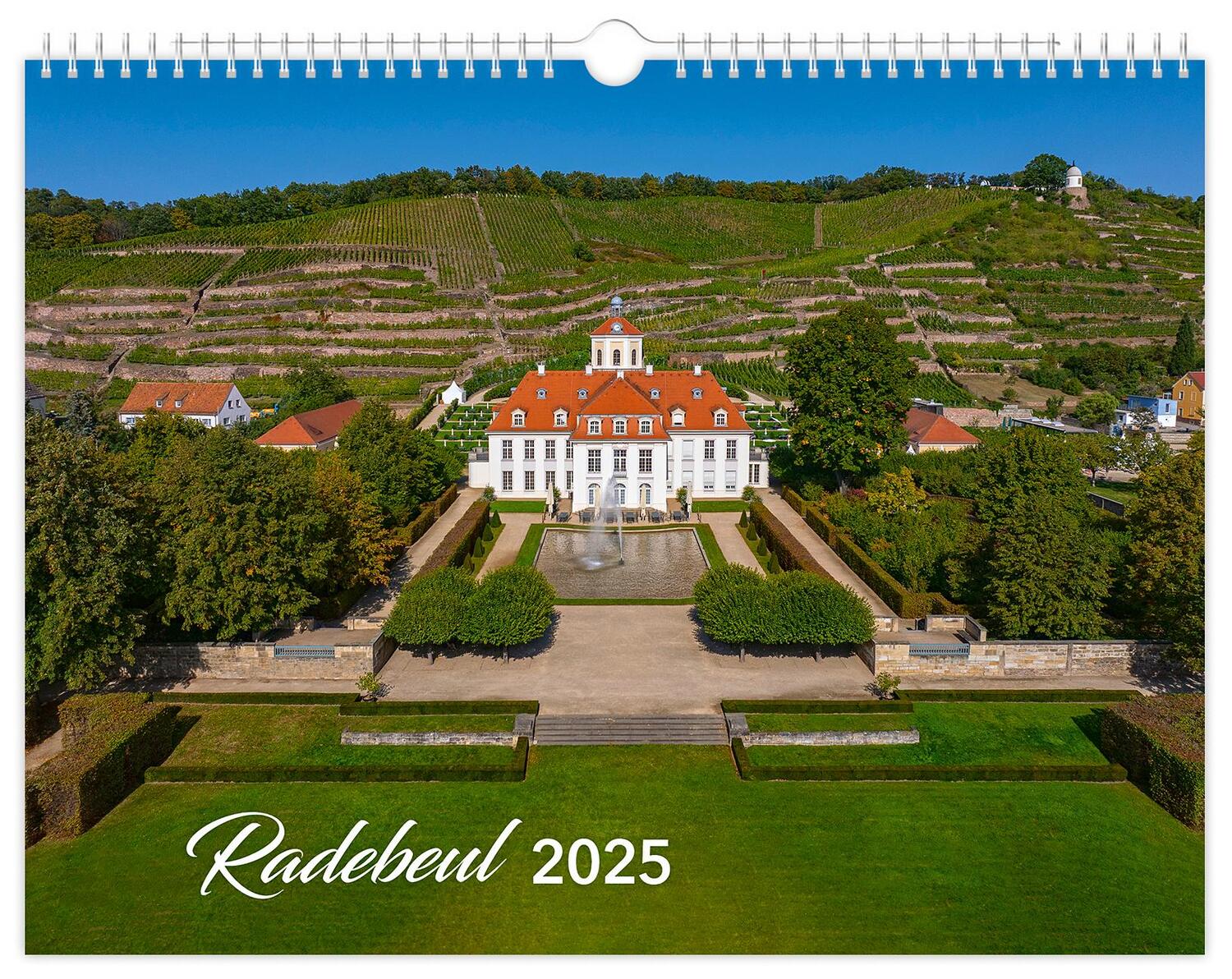Cover: 9783910680609 | Kalender Radebeul 2025 | 40 x 30 cm schwarzes Kalendarium | Schubert