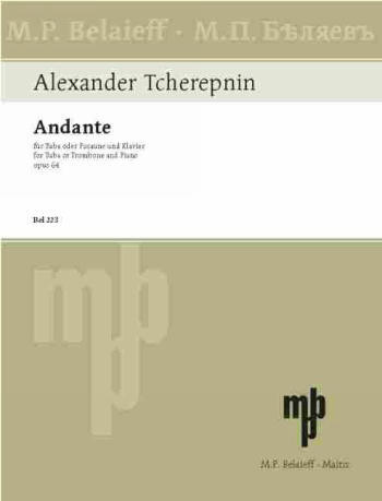 Cover: 9790203000884 | Andante - Tuba | Es-Dur | Alexander Tcherepnin | Buch