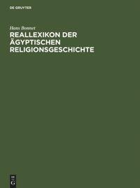Cover: 9783110168846 | Reallexikon der ägyptischen Religionsgeschichte | Hans Bonnet | Buch