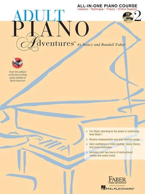 Cover: 9781616773328 | Adult Piano Adventures All-In-One Lesson Book 2 | Buch | Buch + DVD