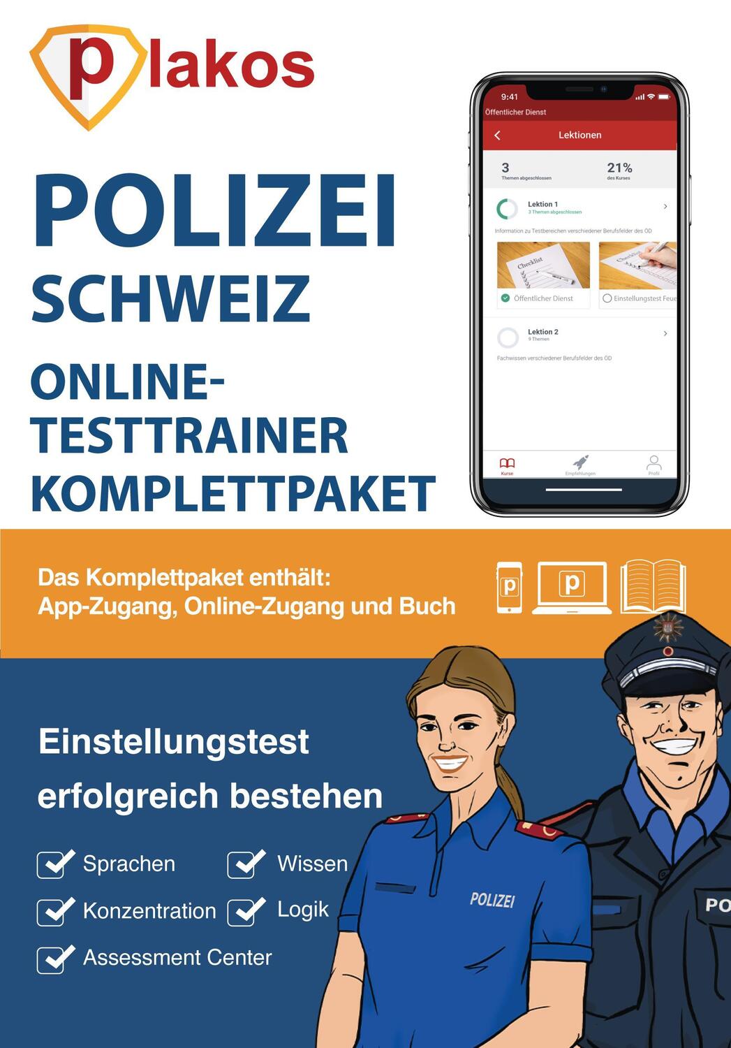 Cover: 9783985256297 | Polizei Schweiz Einstellungstest Komplettpaket | Waldemar Erdmann