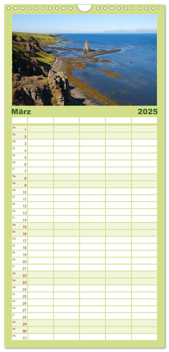 Bild: 9783457114940 | Familienplaner 2025 - Das ist ISLAND mit 5 Spalten (Wandkalender,...