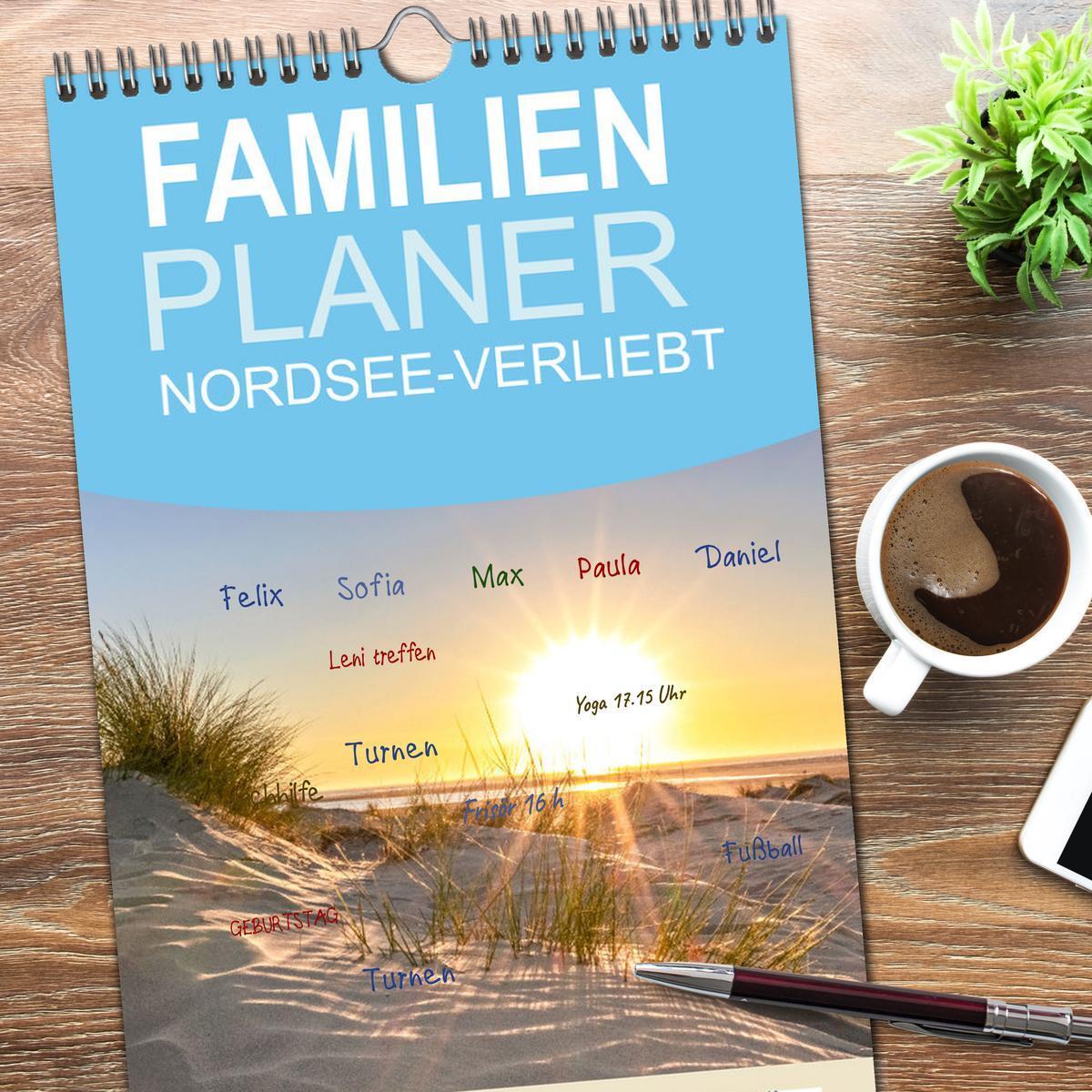 Bild: 9783457100820 | Familienplaner 2025 - NORDSEE-VERLIEBT mit 5 Spalten (Wandkalender,...