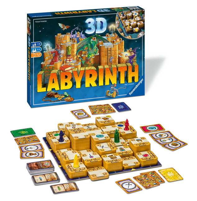 Bild: 4005556261130 | Ravensburger 26113 - 3D Labyrinth - Familienklassiker, Spiel für...