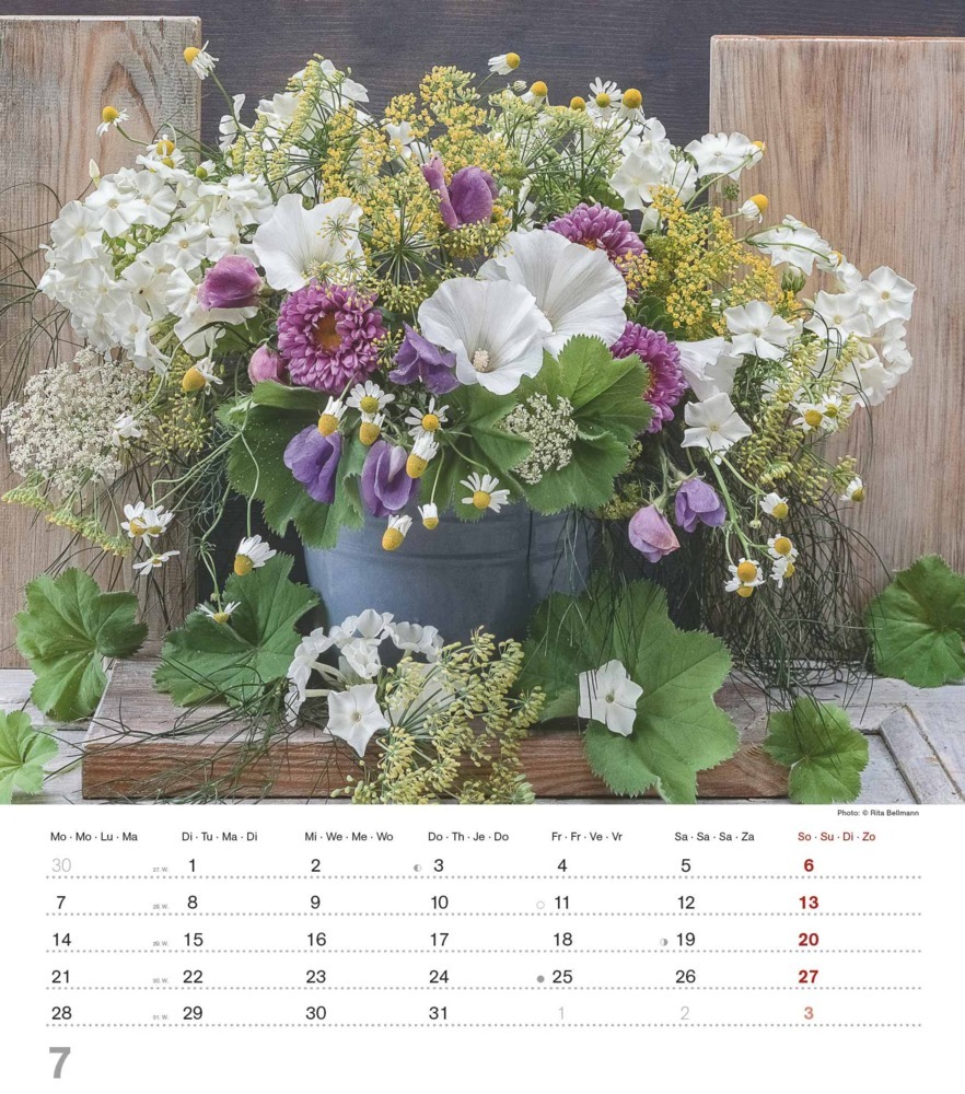 Bild: 4251732342142 | Alpha Edition - Blumenträume 2025 Wandkalender, 30x34cm,...