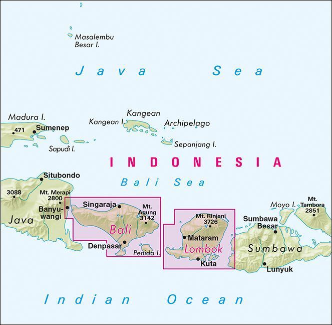 Bild: 9783865745095 | Nelles Map Landkarte Indonesia : Bali, Lombok | (Land-)Karte | 2015