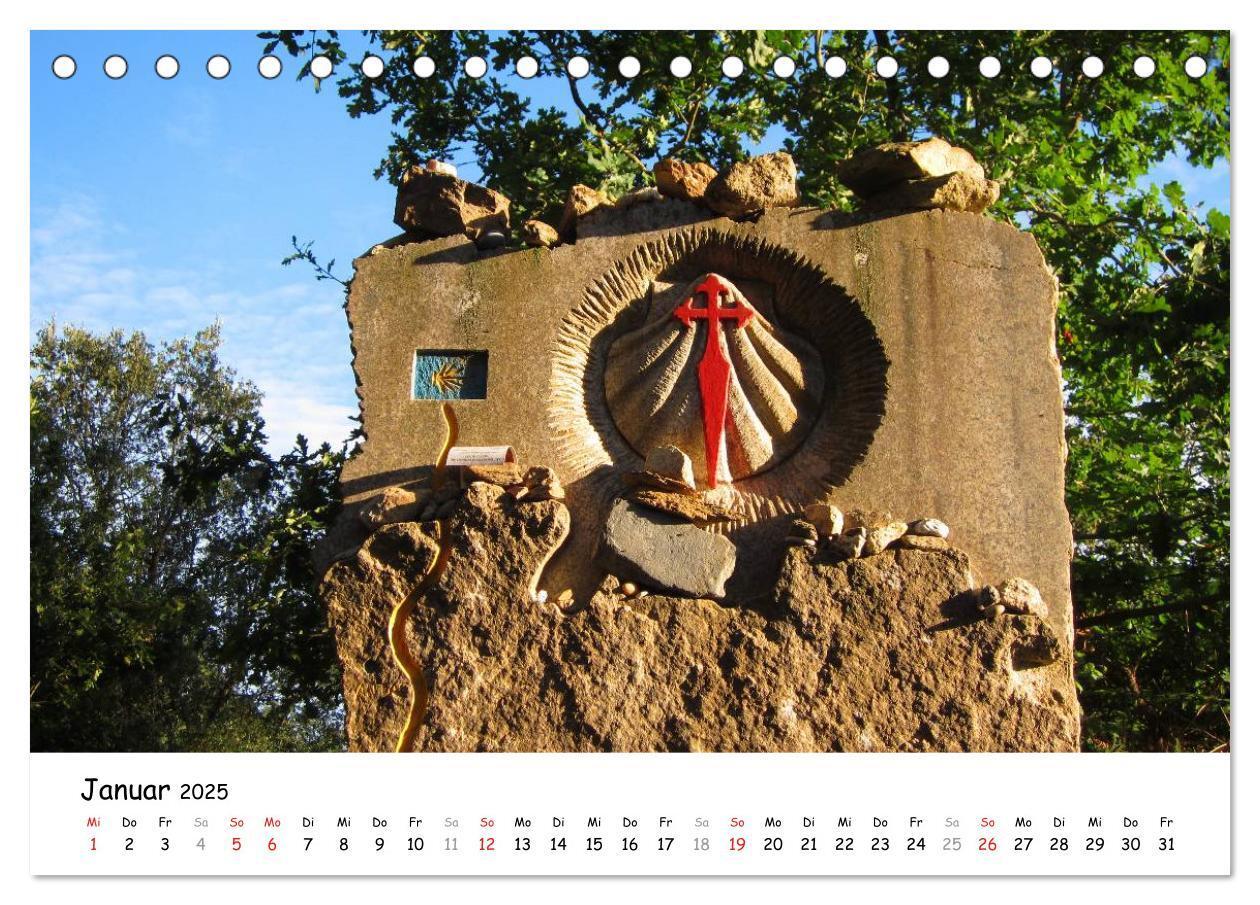 Bild: 9783435557042 | Camino Portugues - Jakobsweg (Tischkalender 2025 DIN A5 quer),...