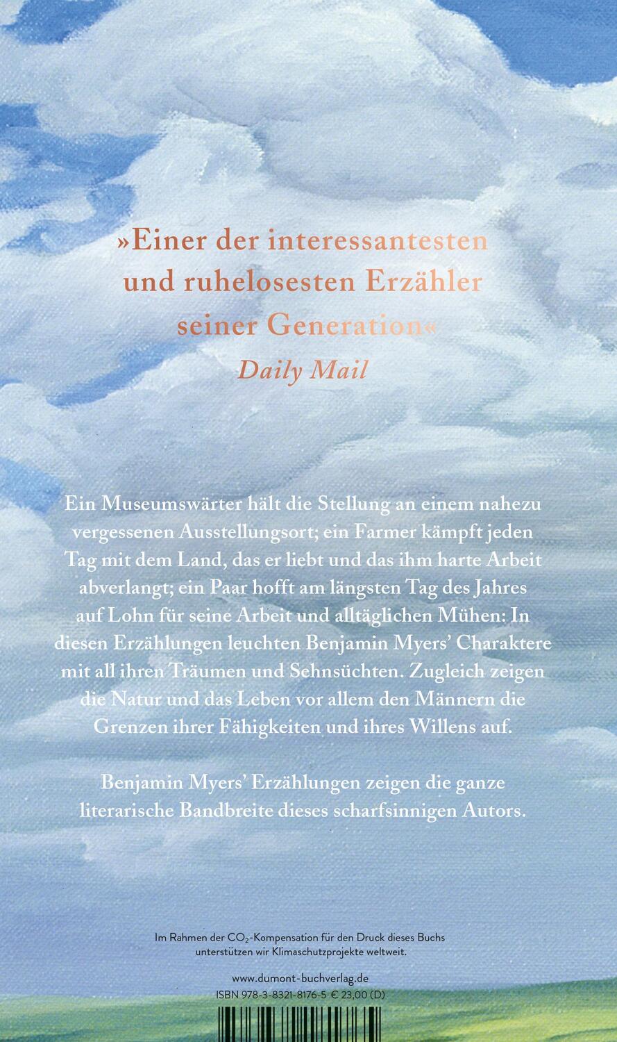 Rückseite: 9783832181765 | Der längste, strahlendste Tag | Benjamin Myers | Buch | 272 S. | 2022