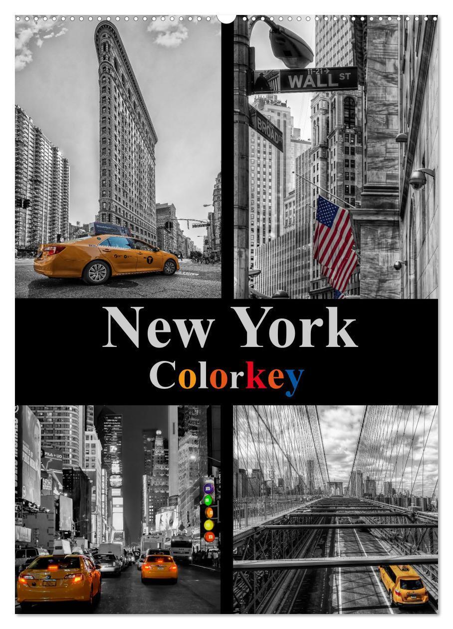 Cover: 9783383348181 | New York Colorkey (Wandkalender 2024 DIN A2 hoch), CALVENDO...