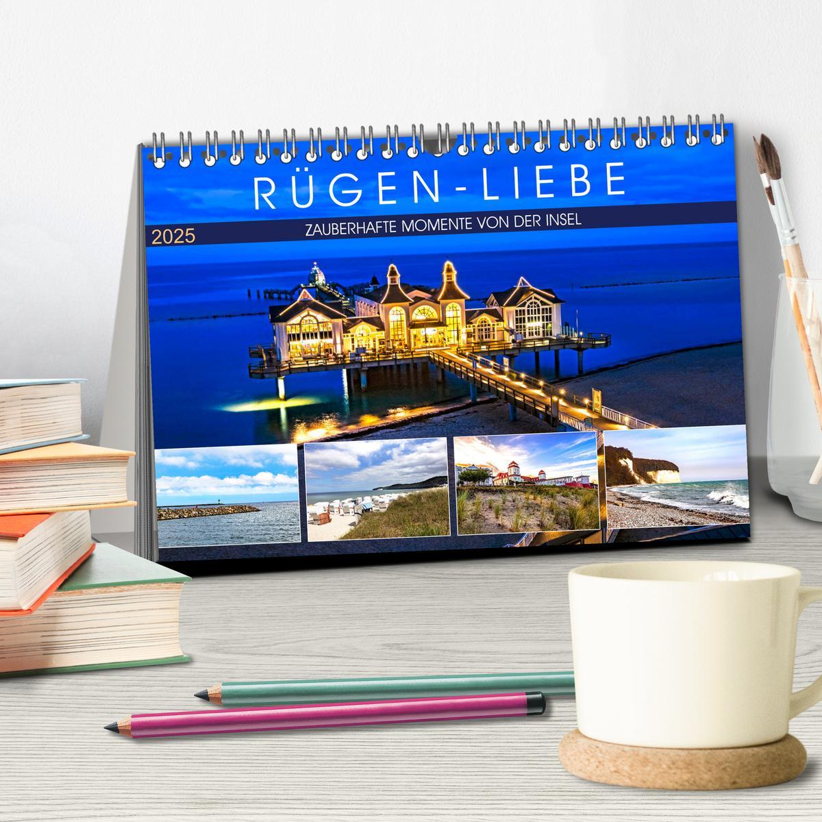 Bild: 9783435170487 | RÜGEN-LIEBE (Tischkalender 2025 DIN A5 quer), CALVENDO Monatskalender