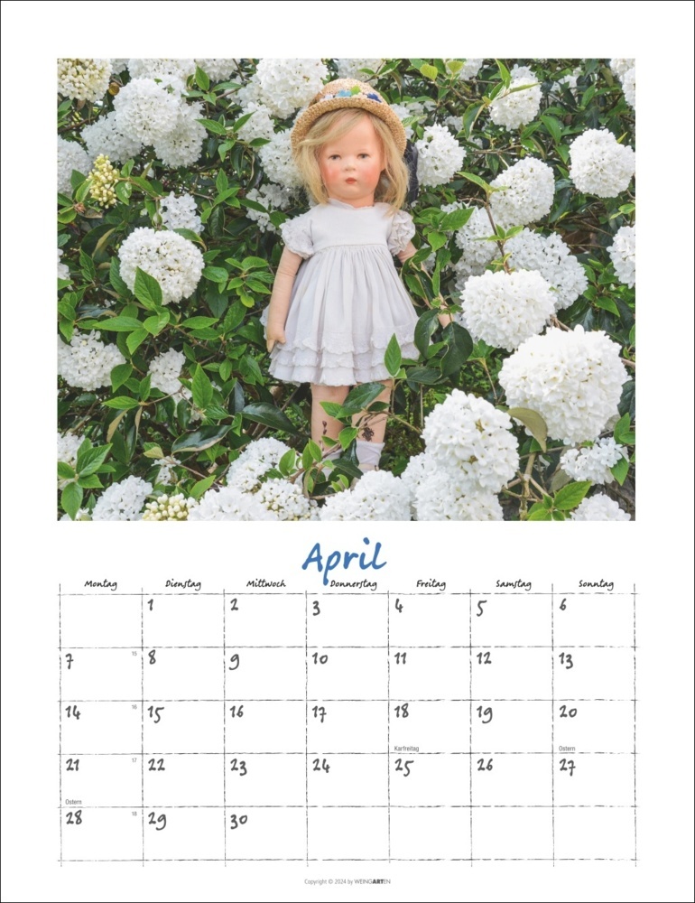 Bild: 9783839900499 | Käthe Kruse Puppen Kalender 2025 | Anita van Ooyen | Kalender | 14 S.