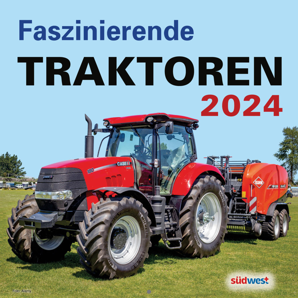 Cover: 9783517101941 | Faszinierende Traktoren 2024 - Monats-Wandkalender zum Aufhängen,...