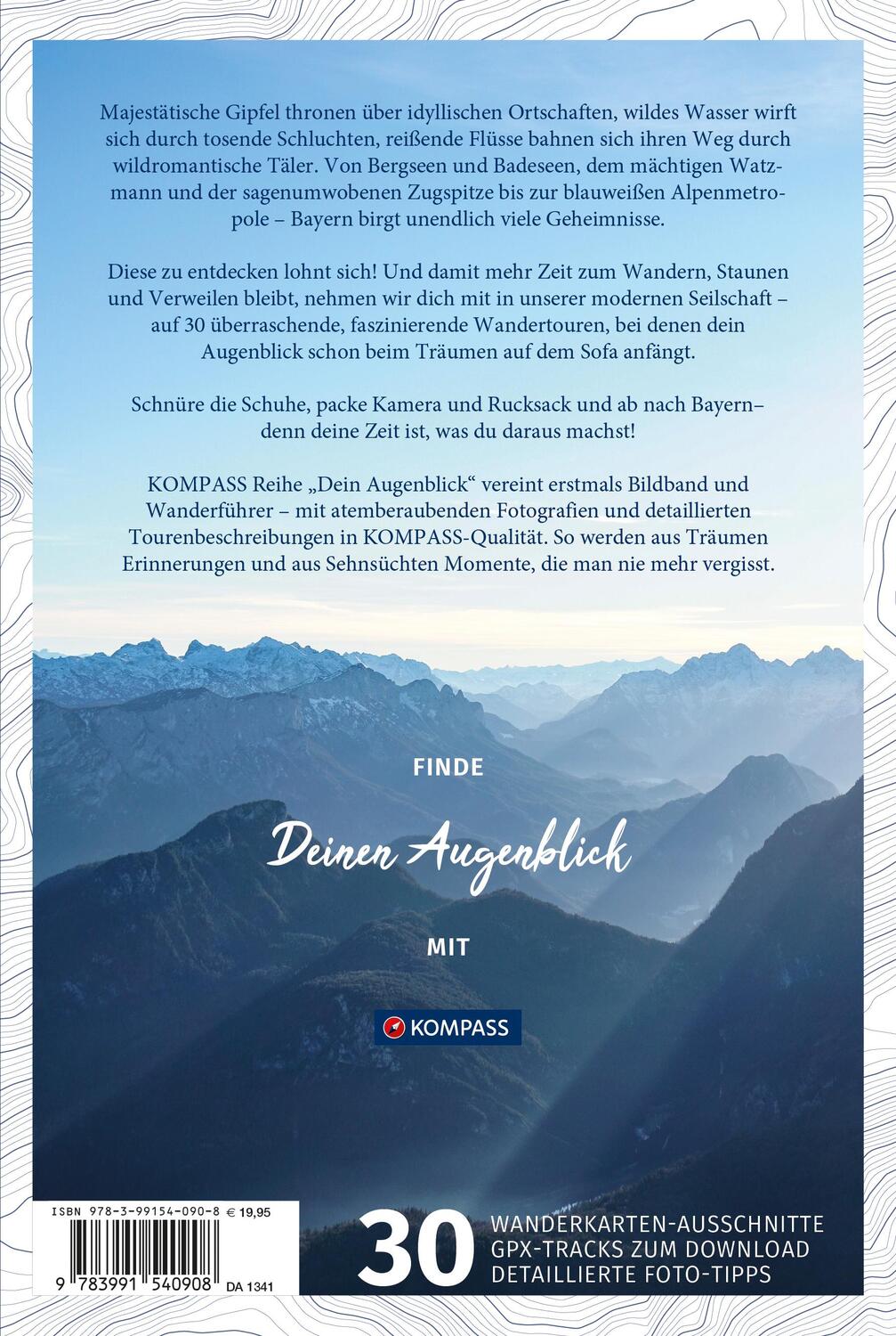 Rückseite: 9783991540908 | KOMPASS Dein Augenblick Bayern Süd | Taschenbuch | 216 S. | Deutsch