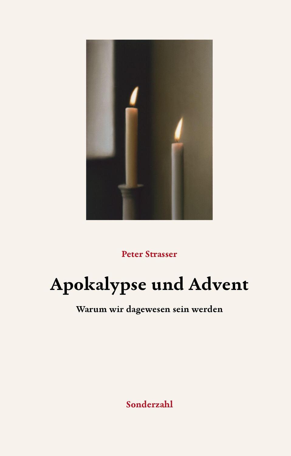Cover: 9783854496076 | Apokalypse und Advent | Warum wir dagewesen sein werden | Strasser