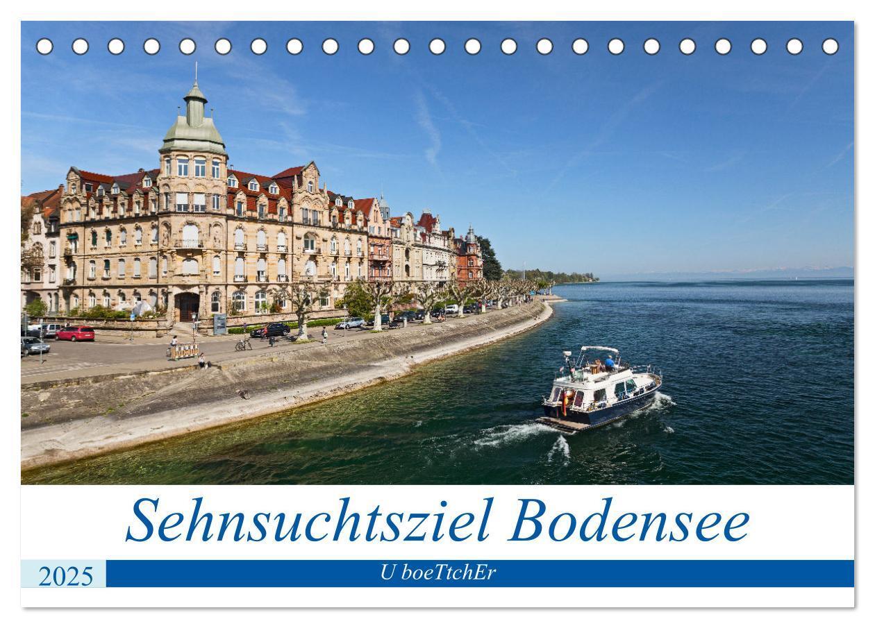 Cover: 9783435054657 | Sehnsuchtsziel Bodensee (Tischkalender 2025 DIN A5 quer), CALVENDO...