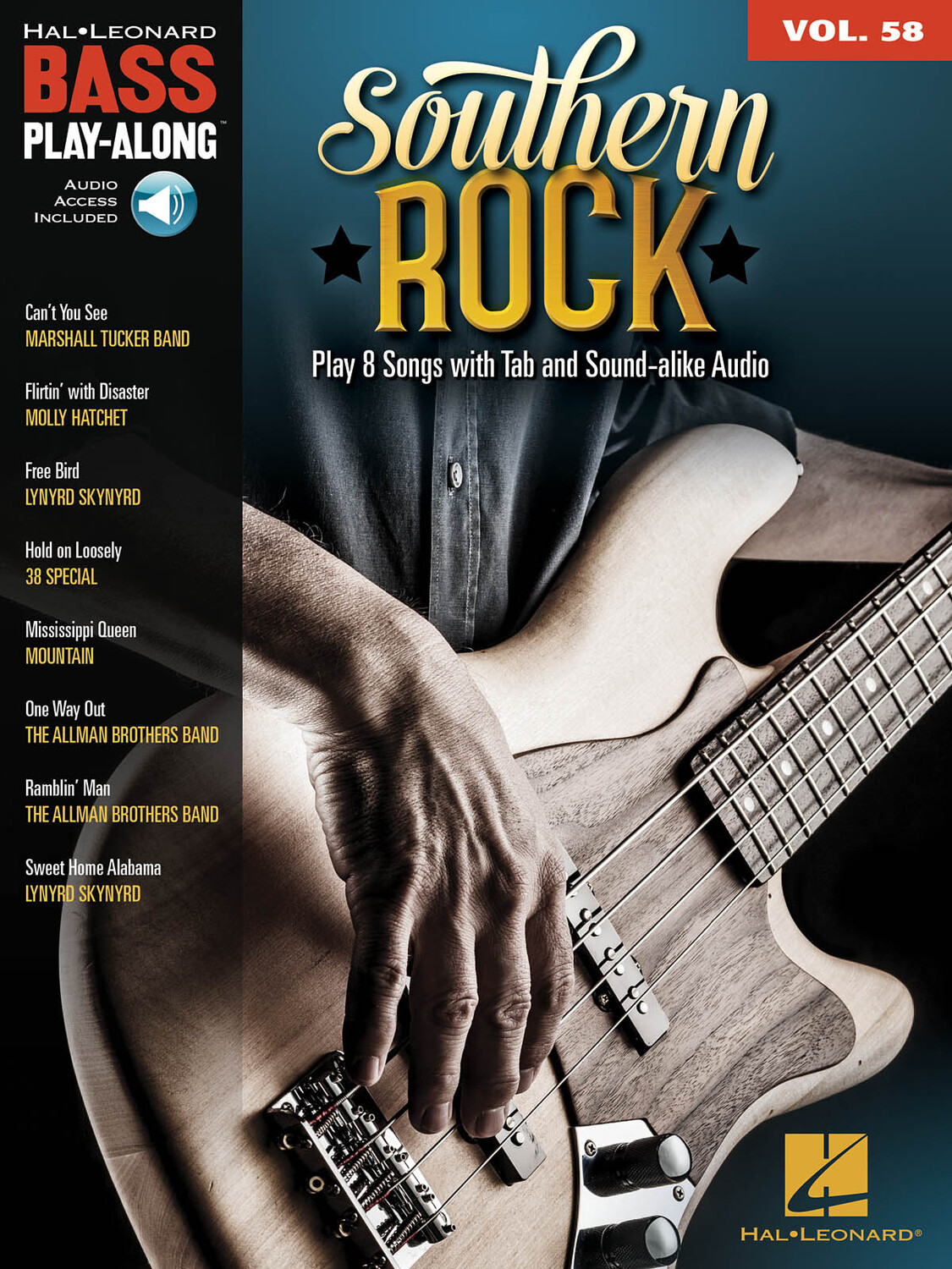 Cover: 888680753504 | Southern Rock | Bass Play-Along Volume 58 | Bass Play-Along | 2019