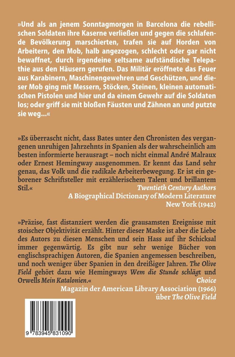 Rückseite: 9783945831090 | Compañero Sagasta brennt eine Kirche ab | Ralph Bates | Taschenbuch