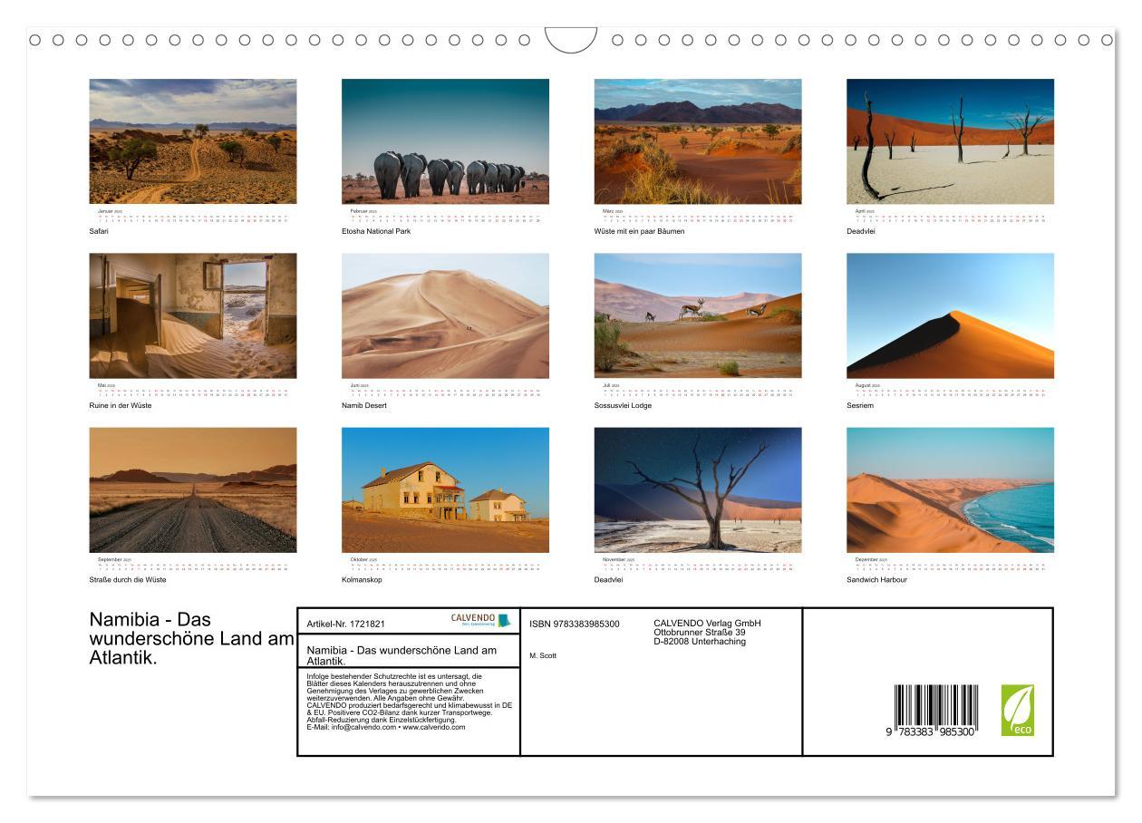 Bild: 9783383985300 | Namibia - Das wunderschöne Land am Atlantik. (Wandkalender 2025 DIN...