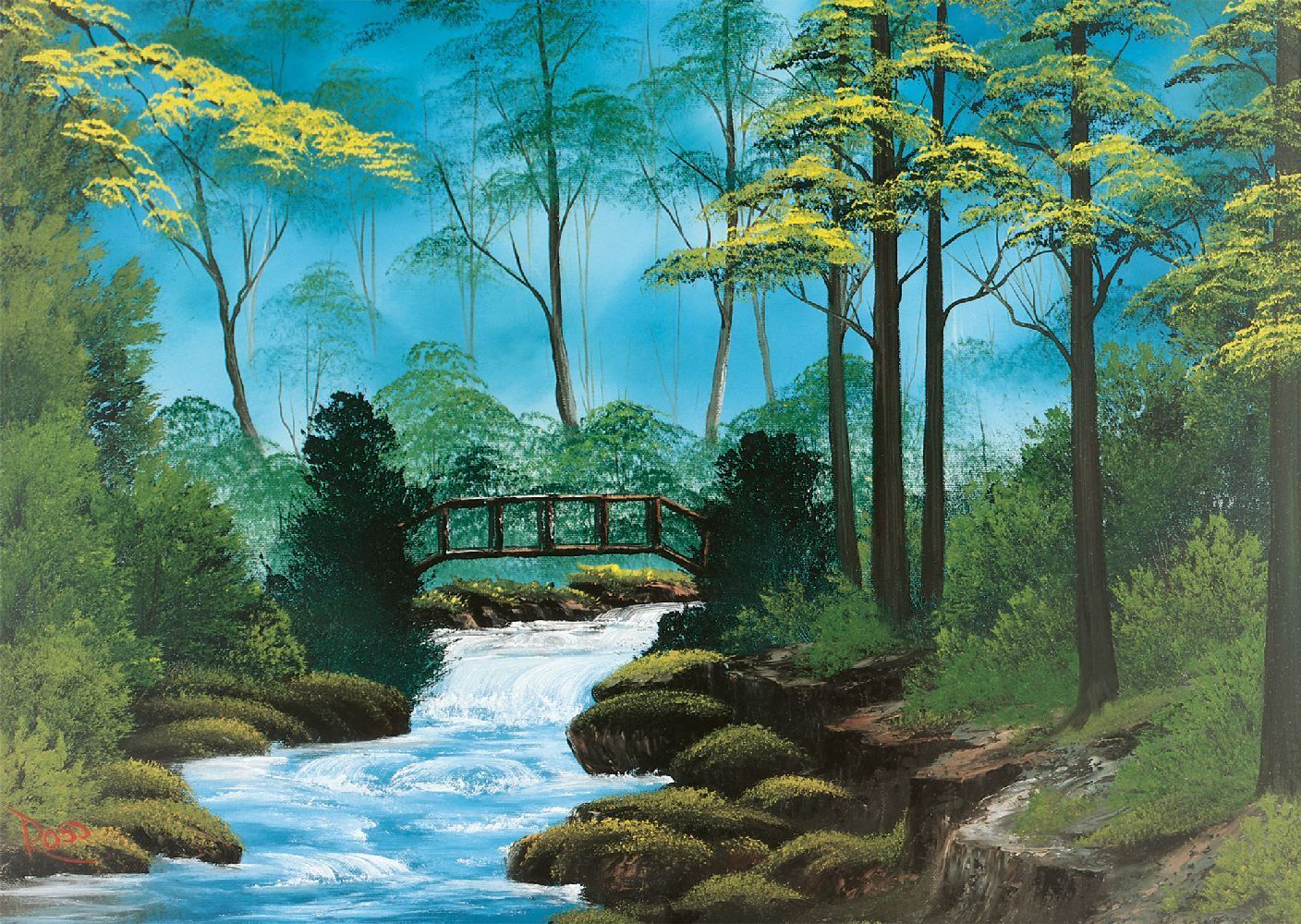 Bild: 4001504575366 | Abgelegene Brücke | Puzzle Bob Ross 1.000 Teile | Spiel | Schachtel