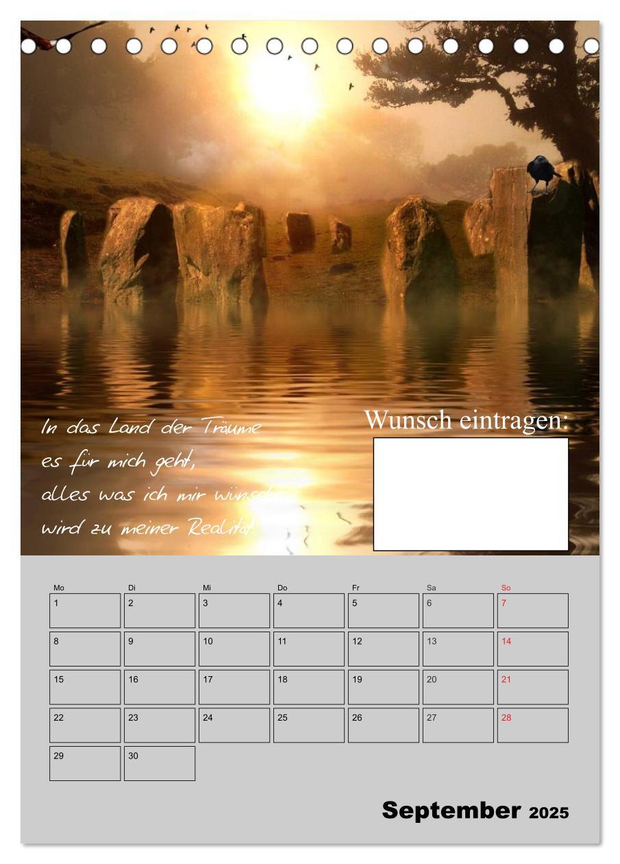 Bild: 9783457017487 | Wunsch- und Zauberkalender (Tischkalender 2025 DIN A5 hoch),...