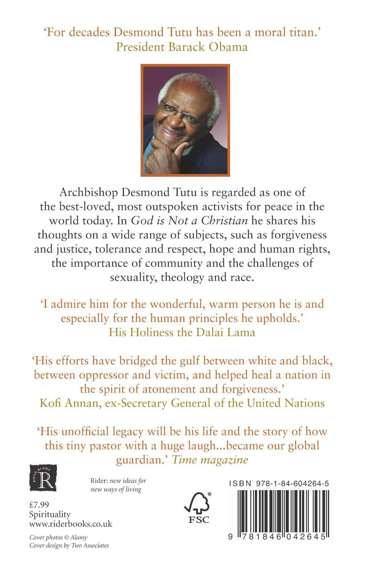 Rückseite: 9781846042645 | God Is Not A Christian | Desmond Tutu (u. a.) | Taschenbuch | Englisch